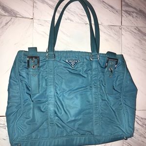 Authentic Blue Prada Handbag